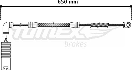 TOMEX brakes TX 30-41 - Xəbərdarlıq Kontakt, əyləc padinin aşınması furqanavto.az