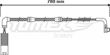 TOMEX brakes TX 30-47 - Xəbərdarlıq Kontakt, əyləc padinin aşınması furqanavto.az