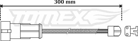 TOMEX brakes TX 30-53 - Xəbərdarlıq Kontakt, əyləc padinin aşınması furqanavto.az
