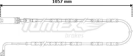 TOMEX brakes TX 30-57 - Xəbərdarlıq Kontakt, əyləc padinin aşınması furqanavto.az