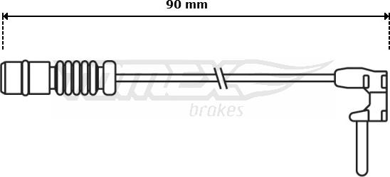 TOMEX brakes TX 30-65 - Xəbərdarlıq Kontakt, əyləc padinin aşınması furqanavto.az