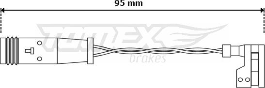 TOMEX brakes TX 30-66 - Xəbərdarlıq Kontakt, əyləc padinin aşınması furqanavto.az