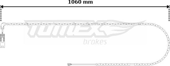 TOMEX brakes TX 30-60 - Xəbərdarlıq Kontakt, əyləc padinin aşınması furqanavto.az