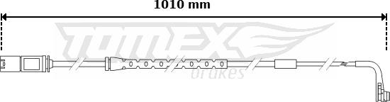 TOMEX brakes TX 30-62 - Xəbərdarlıq Kontakt, əyləc padinin aşınması furqanavto.az