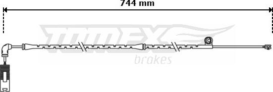 TOMEX brakes TX 30-85 - Xəbərdarlıq Kontakt, əyləc padinin aşınması furqanavto.az