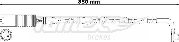 TOMEX brakes TX 30-80 - Xəbərdarlıq Kontakt, əyləc padinin aşınması furqanavto.az