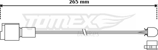 TOMEX brakes TX 30-83 - Xəbərdarlıq Kontakt, əyləc padinin aşınması furqanavto.az