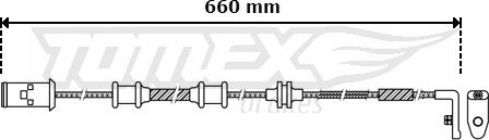 TOMEX brakes TX 30-36 - Xəbərdarlıq Kontakt, əyləc padinin aşınması furqanavto.az