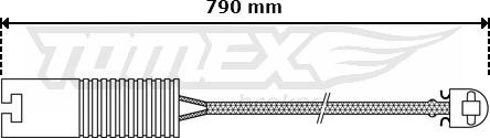 TOMEX brakes TX 30-30 - Xəbərdarlıq Kontakt, əyləc padinin aşınması furqanavto.az