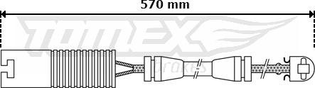 TOMEX brakes TX 30-31 - Xəbərdarlıq Kontakt, əyləc padinin aşınması furqanavto.az