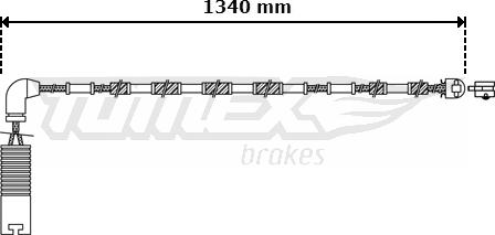 TOMEX brakes TX 30-38 - Xəbərdarlıq Kontakt, əyləc padinin aşınması furqanavto.az