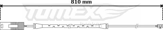 TOMEX brakes TX 30-77 - Xəbərdarlıq Kontakt, əyləc padinin aşınması furqanavto.az