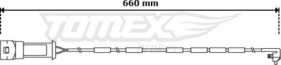 TOMEX brakes TX 31-04 - Xəbərdarlıq Kontakt, əyləc padinin aşınması furqanavto.az