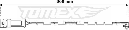 TOMEX brakes TX 31-02 - Xəbərdarlıq Kontakt, əyləc padinin aşınması furqanavto.az