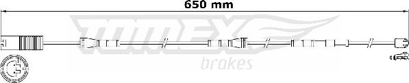 TOMEX brakes TX 31-15 - Xəbərdarlıq Kontakt, əyləc padinin aşınması furqanavto.az