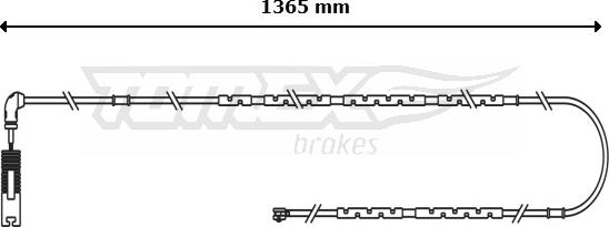 TOMEX brakes TX 31-10 - Xəbərdarlıq Kontakt, əyləc padinin aşınması furqanavto.az