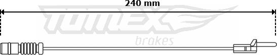 TOMEX brakes TX 31-11 - Xəbərdarlıq Kontakt, əyləc padinin aşınması furqanavto.az