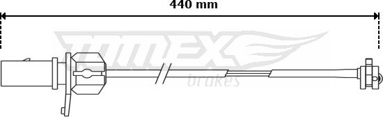 TOMEX brakes TX 31-12 - Xəbərdarlıq Kontakt, əyləc padinin aşınması furqanavto.az