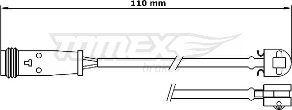 TOMEX brakes TX 31-17 - Xəbərdarlıq Kontakt, əyləc padinin aşınması furqanavto.az