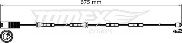 TOMEX brakes TX 31-36 - Xəbərdarlıq Kontakt, əyləc padinin aşınması furqanavto.az