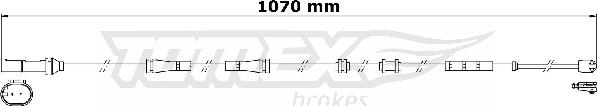 TOMEX brakes TX 31-30 - Xəbərdarlıq Kontakt, əyləc padinin aşınması furqanavto.az
