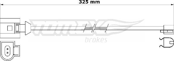 TOMEX brakes TX 31-26 - Xəbərdarlıq Kontakt, əyləc padinin aşınması furqanavto.az
