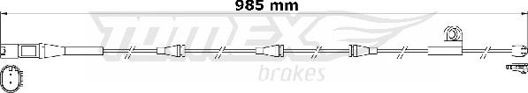 TOMEX brakes TX 31-20 - Xəbərdarlıq Kontakt, əyləc padinin aşınması furqanavto.az