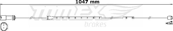 TOMEX brakes TX 31-21 - Xəbərdarlıq Kontakt, əyləc padinin aşınması furqanavto.az