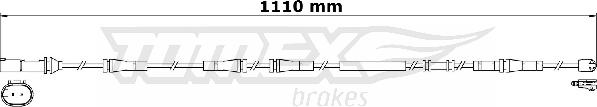 TOMEX brakes TX 31-27 - Xəbərdarlıq Kontakt, əyləc padinin aşınması furqanavto.az