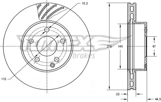 TOMEX brakes TX 74-08 - Əyləc Diski furqanavto.az