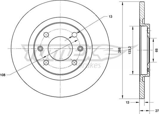 TOMEX brakes TX 70-94 - Əyləc Diski furqanavto.az