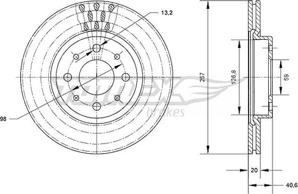 TOMEX brakes TX 70-42 - Əyləc Diski furqanavto.az