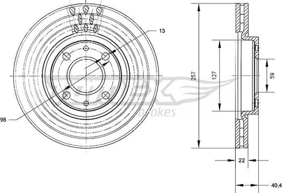 TOMEX brakes TX 70-56 - Əyləc Diski furqanavto.az