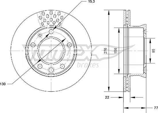 TOMEX brakes TX 70-07 - Əyləc Diski furqanavto.az