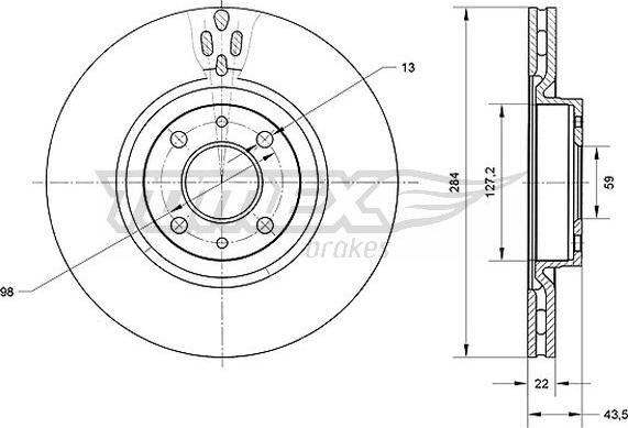 TOMEX brakes TX 70-83 - Əyləc Diski furqanavto.az