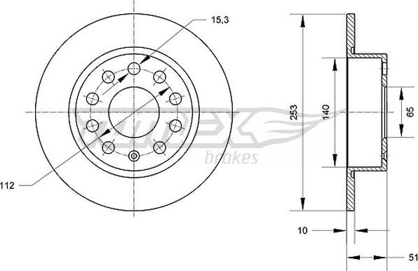 TOMEX brakes TX 70-29 - Əyləc Diski furqanavto.az