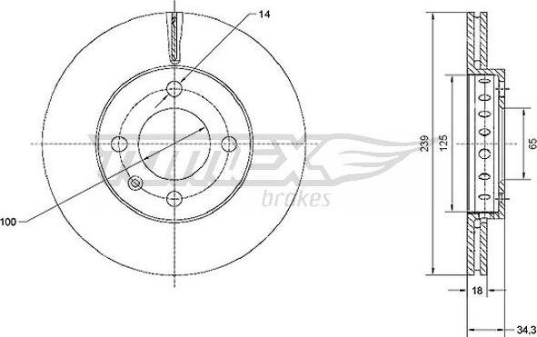 TOMEX brakes TX 70-20 - Əyləc Diski furqanavto.az