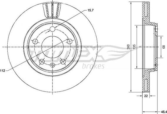 TOMEX brakes TX 70-21 - Əyləc Diski furqanavto.az