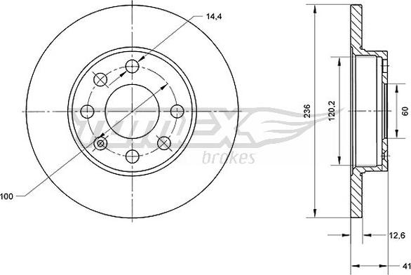 TOMEX brakes TX 70-28 - Əyləc Diski www.furqanavto.az