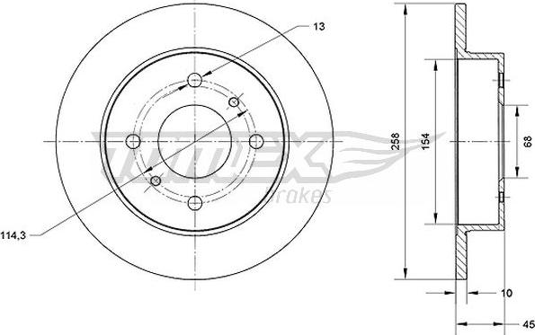 TOMEX brakes TX 70-77 - Əyləc Diski furqanavto.az