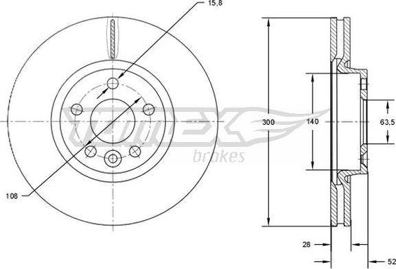 TOMEX brakes TX 71-56 - Əyləc Diski furqanavto.az