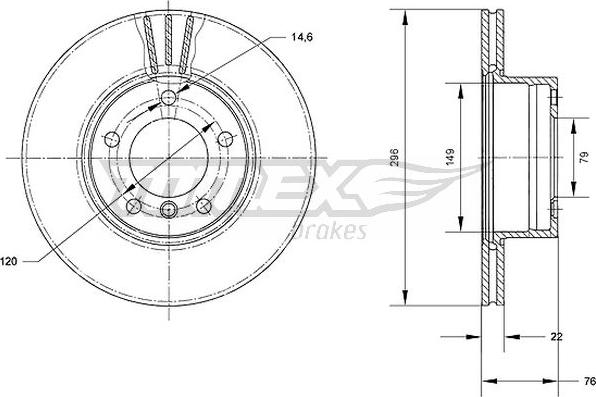 TOMEX brakes TX 71-05 - Əyləc Diski furqanavto.az