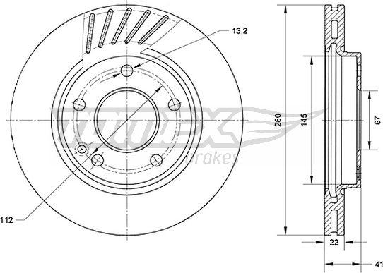 TOMEX brakes TX 71-13 - Əyləc Diski furqanavto.az