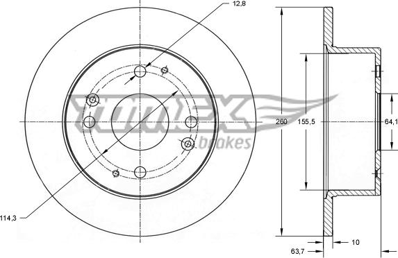 TOMEX brakes TX 71-85 - Əyləc Diski furqanavto.az