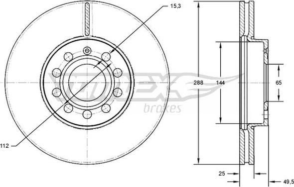 TOMEX brakes TX 71-31 - Əyləc Diski furqanavto.az