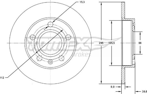 TOMEX brakes TX 71-71 - Əyləc Diski furqanavto.az