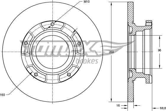 TOMEX brakes TX 73-93 - Əyləc Diski furqanavto.az