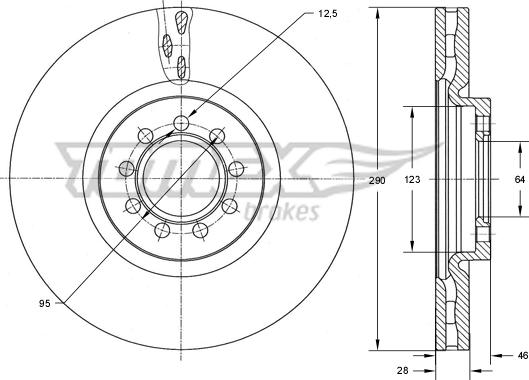 TOMEX brakes TX 73-40 - Əyləc Diski furqanavto.az