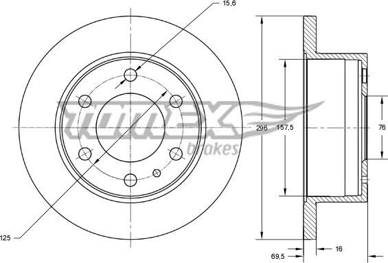 TOMEX brakes TX 73-41 - Əyləc Diski furqanavto.az