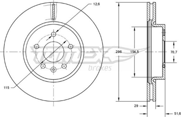 TOMEX brakes TX 73-69 - Əyləc Diski furqanavto.az